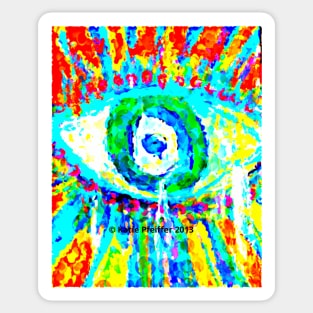 Rainbow Eye Sticker